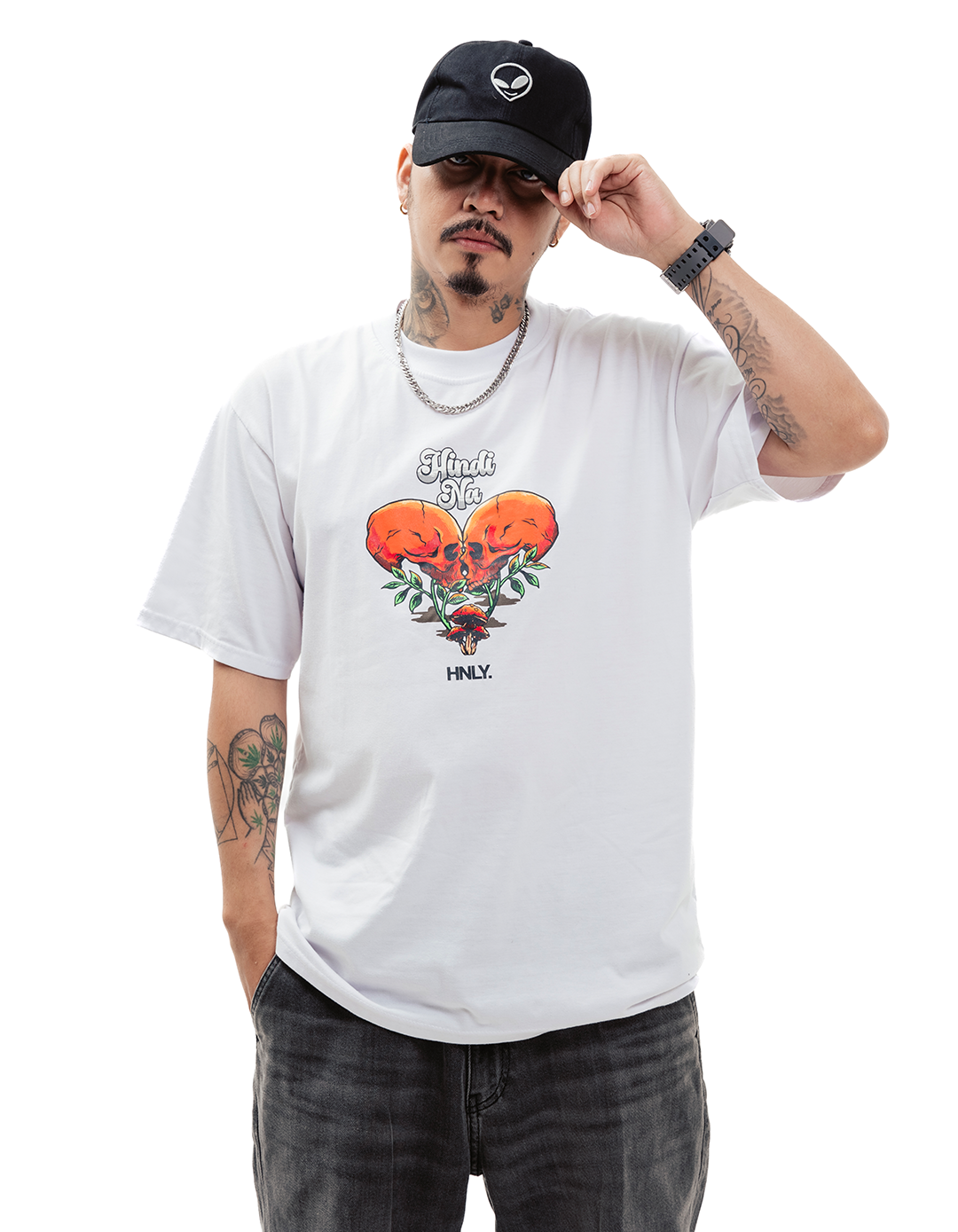 Hindi Na in White S/S Tee